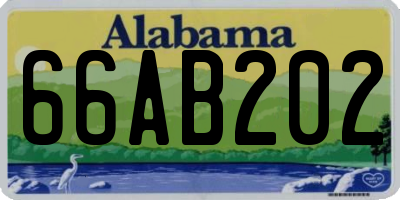 AL license plate 66AB202
