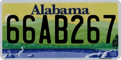 AL license plate 66AB267