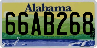 AL license plate 66AB268
