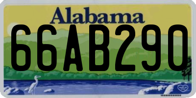 AL license plate 66AB290