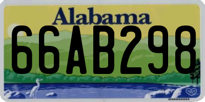 AL license plate 66AB298