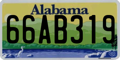 AL license plate 66AB319