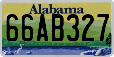 AL license plate 66AB327
