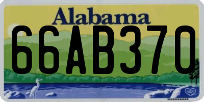 AL license plate 66AB370