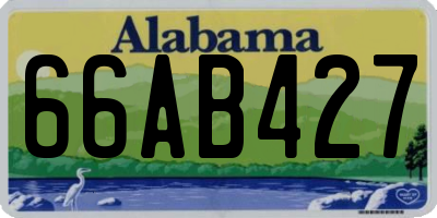 AL license plate 66AB427