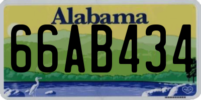 AL license plate 66AB434