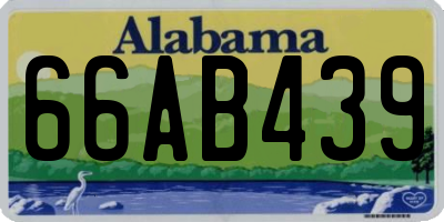 AL license plate 66AB439