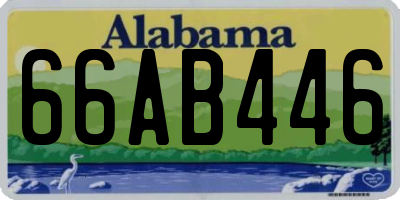 AL license plate 66AB446