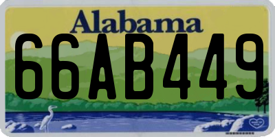 AL license plate 66AB449