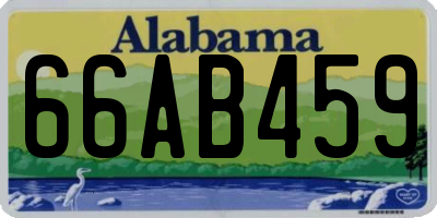 AL license plate 66AB459