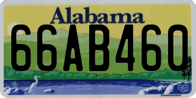 AL license plate 66AB460