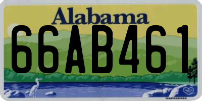 AL license plate 66AB461