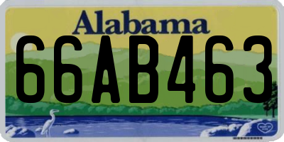 AL license plate 66AB463