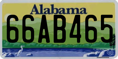 AL license plate 66AB465