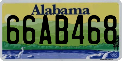 AL license plate 66AB468