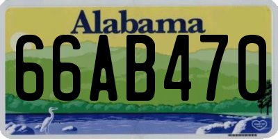 AL license plate 66AB470