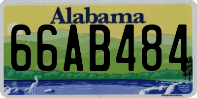 AL license plate 66AB484