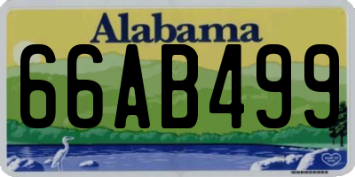 AL license plate 66AB499
