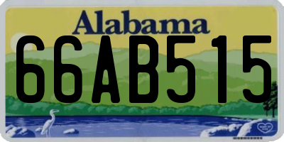 AL license plate 66AB515