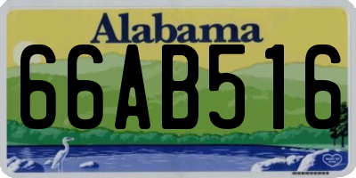 AL license plate 66AB516
