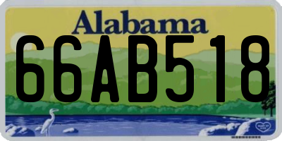 AL license plate 66AB518