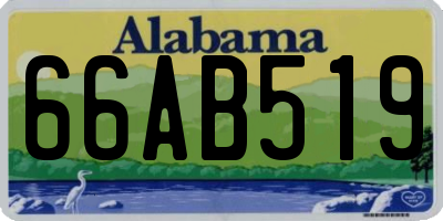 AL license plate 66AB519