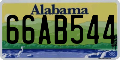 AL license plate 66AB544