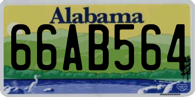AL license plate 66AB564