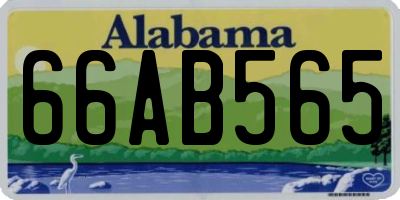 AL license plate 66AB565