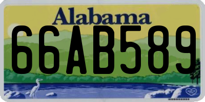 AL license plate 66AB589