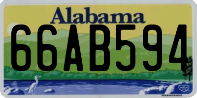 AL license plate 66AB594