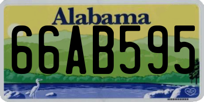 AL license plate 66AB595