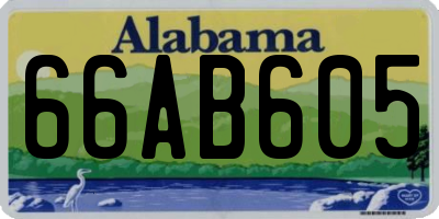 AL license plate 66AB605