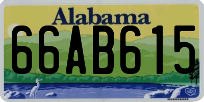 AL license plate 66AB615