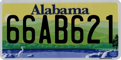 AL license plate 66AB621