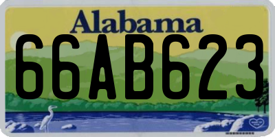 AL license plate 66AB623