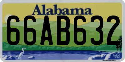 AL license plate 66AB632