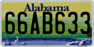 AL license plate 66AB633