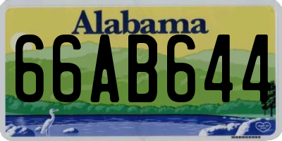 AL license plate 66AB644