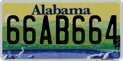AL license plate 66AB664