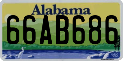 AL license plate 66AB686