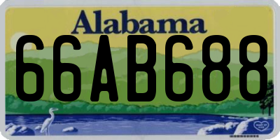 AL license plate 66AB688