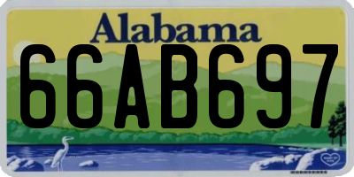 AL license plate 66AB697