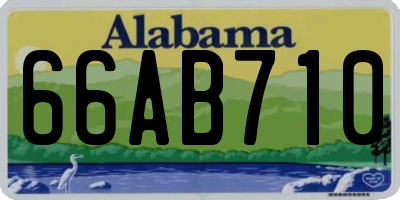 AL license plate 66AB710