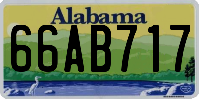 AL license plate 66AB717