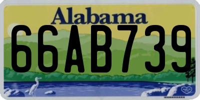 AL license plate 66AB739