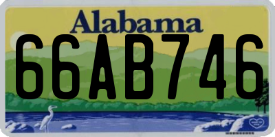 AL license plate 66AB746