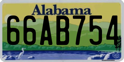 AL license plate 66AB754
