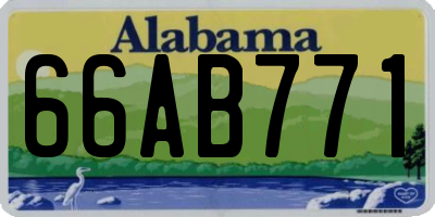 AL license plate 66AB771