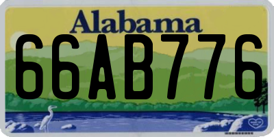 AL license plate 66AB776
